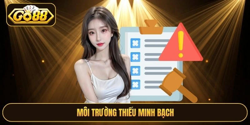 Môi trường thiếu minh bạch
